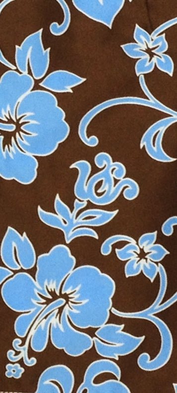 Pure Hibiscus | W's NON-Elastic Board/Swim Shorts | 2 Pockets | Regular Rise | Mid Length main image 1