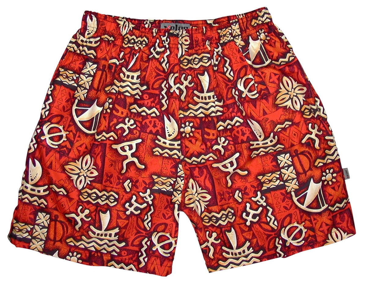 Tortola Trunks - North Sea Stars with Richmond Red