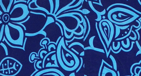 "Blue Heaven" Men's Board Shorts - 7" Inseam (Blue)