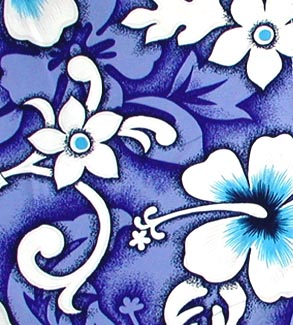 "Charm School" 5" Womens Back Pocket Board Shorts (Blue)