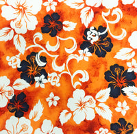 "Jungle Boogie" 5" Women's Back Pocket Board Shorts (Orange)