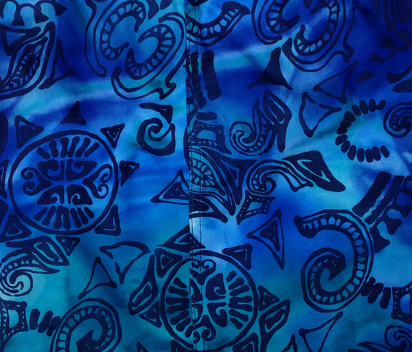 "Pacific Whim" (Ink) 27" Double Cargo Pocket Men's Board Shorts