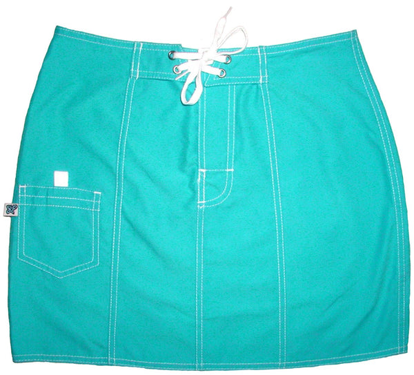 "A Solid" Original Style Board Skirt (Aqua) - Board Shorts World Outlet