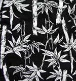 "Branch Out" (Black) 23" Long (approx 11" inseam) Swim Trunks (with mesh liner / side pockets) - Board Shorts World Outlet