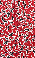 "Bullwinkle" Men's Board Shorts - 7" Inseam (Black + Red) - Board Shorts World Outlet