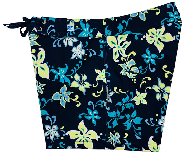"Chick Flick" Girls Board (Swim) Shorts (Navy) - Board Shorts World Outlet