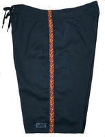"Fire Marshall" (Black) 23" SIDE POCKETS Men's Board Shorts - Board Shorts World Outlet