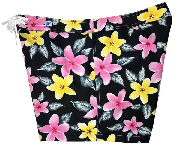 "Free Roaming" Girls Board (Swim) Shorts (Black) - Board Shorts World Outlet