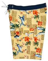 "Gulf Stream" (Orange) 20" - 27" Double Cargo Pocket Men's Board Shorts - Board Shorts World Outlet