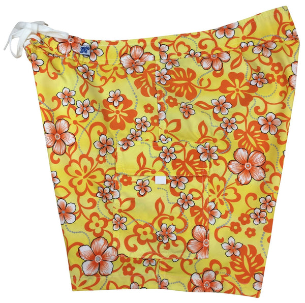 "Haywire" 7" Womens Cargo + Back Pocket Board Shorts (Orange) - Board Shorts World Outlet