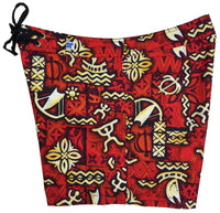 "Jungle Cruise" Girls Board (Swim) Shorts (Red) - Board Shorts World Outlet