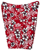"North Shore" (Red) Women's Board/Swim Shorts - 11" - Board Shorts World Outlet