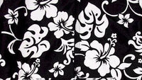 "Pure Hibiscus" Girls Board (Swim) Shorts (Black) - Board Shorts World Outlet
