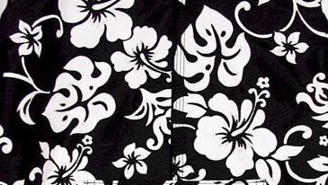"Pure Hibiscus" Girls Board (Swim) Shorts (Black) - Board Shorts World Outlet
