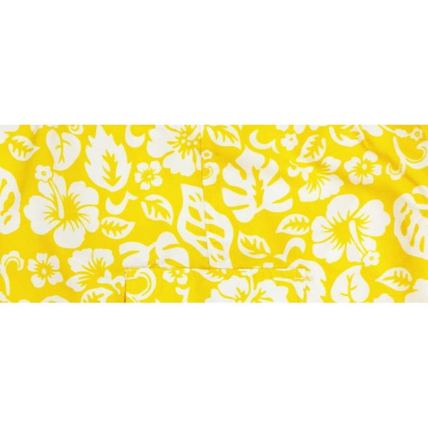 "Pure Hibiscus Too" Women's Board (Swim) Capris 23" Inseam (Yellow) - Board Shorts World Outlet
