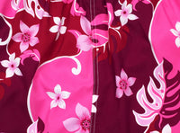 "Puzzled" (Pink) Women's Elastic Waist Swim Board Shorts. REGULAR Rise + 5" Inseam - Board Shorts World Outlet