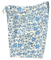 "Stage Coast" (White) 100% Cotton Men's Double Cargo Board Shorts - Retro Shortie - 5" - Board Shorts World Outlet