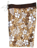 "Tribal Council" (Sand) 22" - 27" Double Cargo Pocket Men's Board Shorts - Board Shorts World Outlet