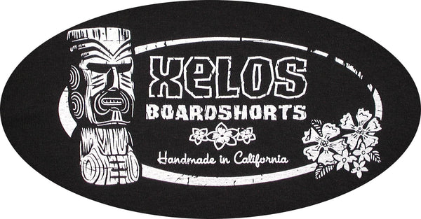 Xelos Brand Board Shorts Classic Tee (Black) - Board Shorts World Outlet