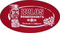 Xelos Brand Board Shorts Classic Tee (Red) - Board Shorts World Outlet