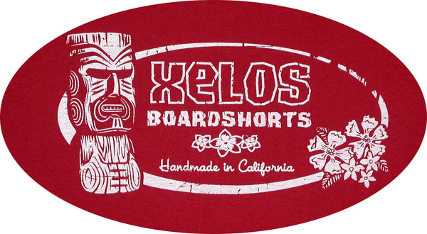 Xelos Brand Board Shorts Classic Tee (Red) - Board Shorts World Outlet