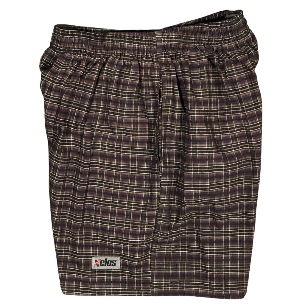 100% Cotton Seersucker Swim Trunks (with mesh liner / side pockets) - 6.5" Mid Length - Board Shorts World Outlet