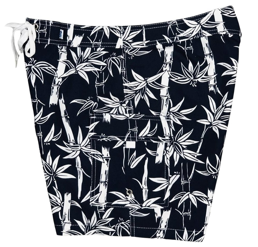 "Branch Out" (Black) 7" Womens Cargo + Back Pocket Board Shorts - Board Shorts World Outlet