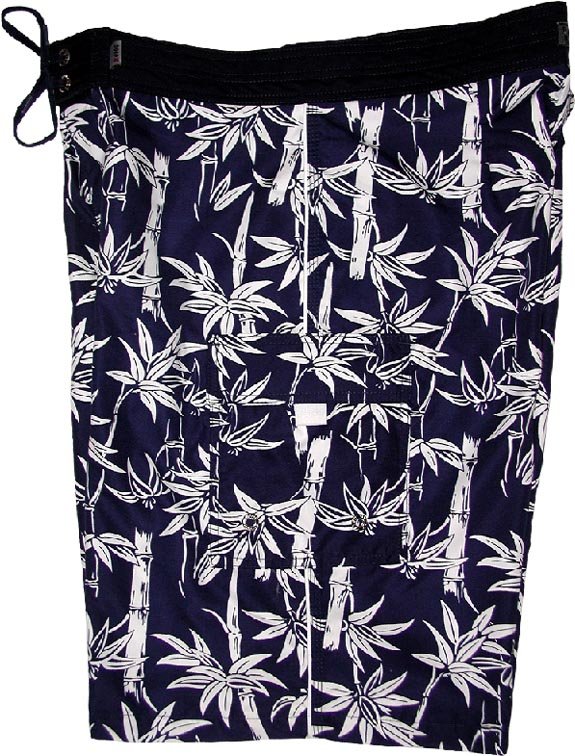 "Branch Out" (Navy)  Double Cargo Pocket Board Shorts
