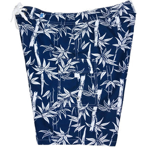 "Branch Out" (Navy) Womens Board/Swim Shorts - 10.5"