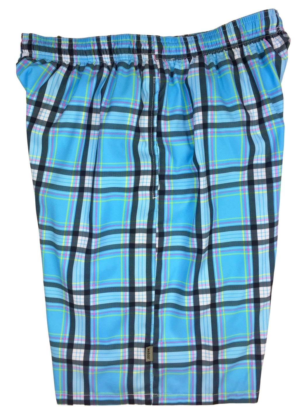 "Casual Friday" (Blue) Long Swim Trunks (with mesh liner / side pockets) - Board Shorts World Outlet