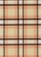 "Casual Friday" Plaid (Tan) Swim Trunks (with mesh liner / side pockets) - 6.5" Mid Length - Board Shorts World Outlet