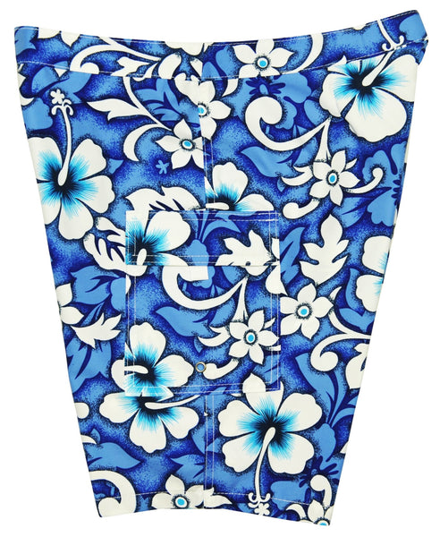 "Charm School" (Blue) Womens Board/Swim Shorts - 11" - Board Shorts World Outlet