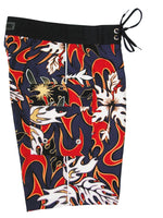 "Circuit Breaker" Boys + Girls Board Shorts. 8" Inseam / 18.5" Outseam (Navy) - Board Shorts World Outlet