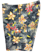 "Desert Bloom" (Charcoal) Womens Board/Swim Shorts - 11" - Board Shorts World Outlet