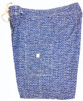 "Dream Weaver" (Blue) Mens Double Cargo Board Shorts - Retro Shortie - 5" - Board Shorts World Outlet