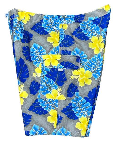 "Elm Street" (Blue) Womens Board/Swim Shorts - 11" - Board Shorts World Outlet