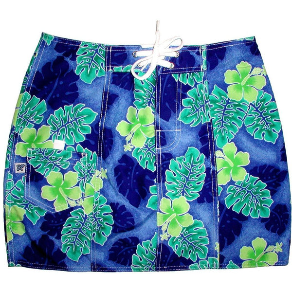 "Elm Street" Original Style Board Skirt (Royal) - Board Shorts World Outlet