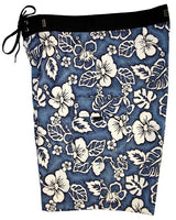 "Empirical Age" (Blue) Double Cargo Pocket Board Shorts - Board Shorts World Outlet