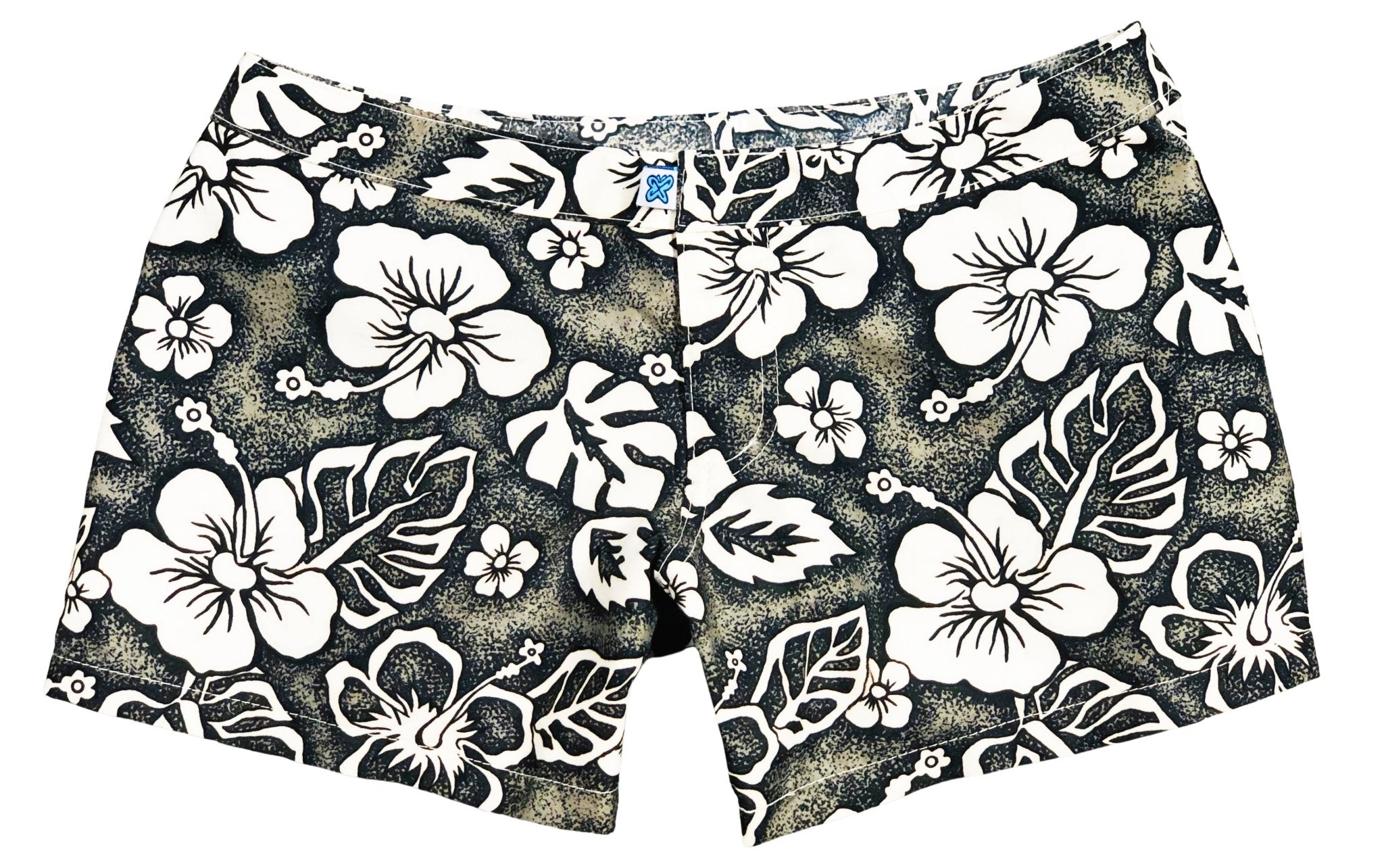 "Empirical Age" (Charcoal) Womens Board/Swim Shorts - 4" - Board Shorts World Outlet