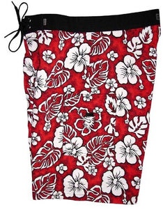 "Empirical Age" (Red) Double Cargo Pocket Board Shorts - Board Shorts World Outlet