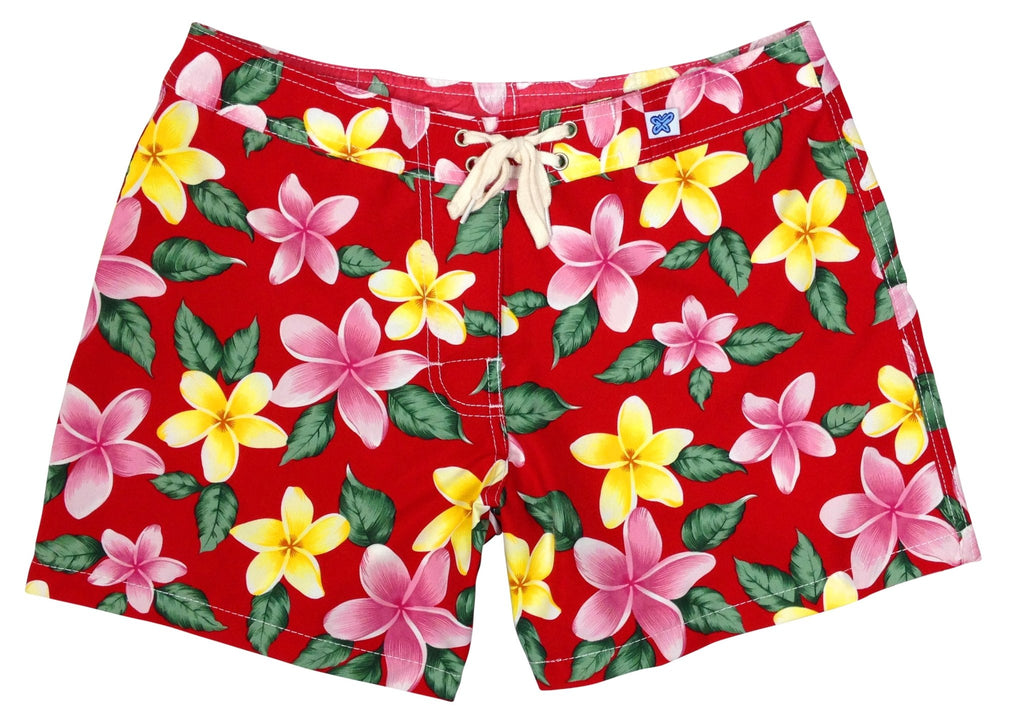 "Free Roaming" (Red) Girls Board (Swim) Shorts - Board Shorts World Outlet