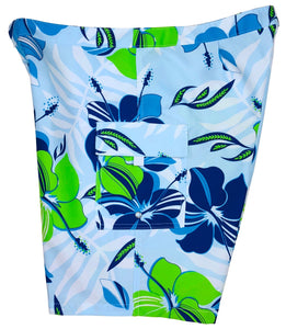 "Gypsy Soul" (Blue) Womens Board/Swim Shorts - 11" - Board Shorts World Outlet