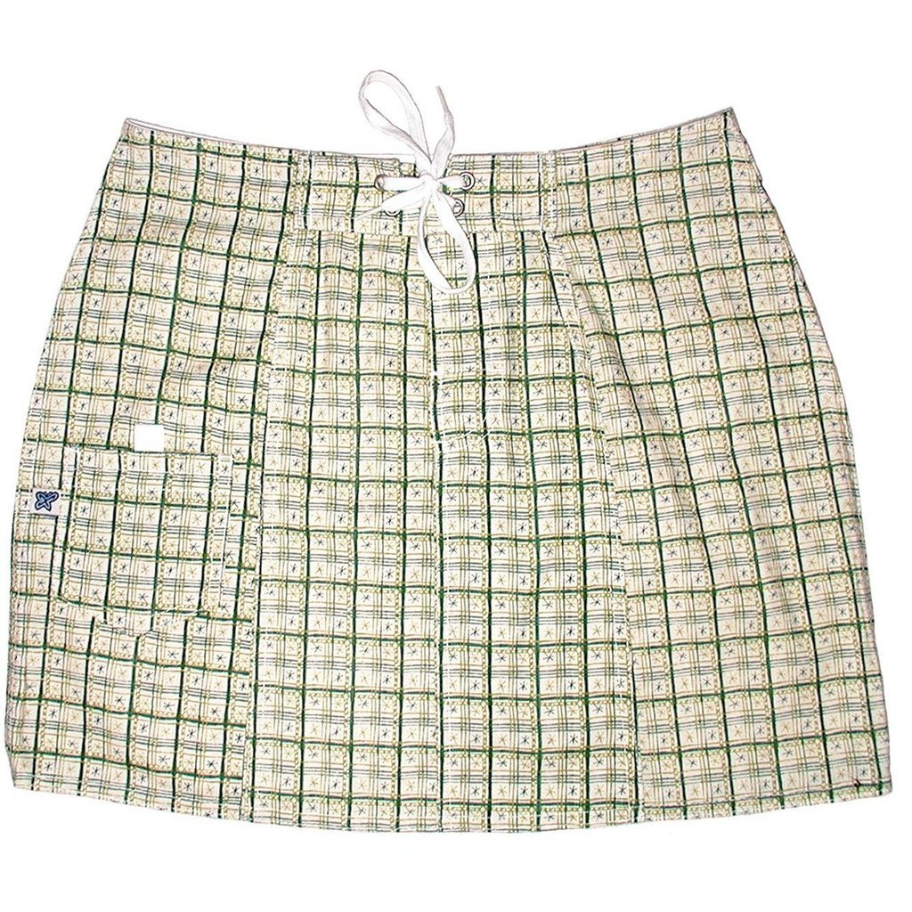 "Jetson" 100% Cotton Original Style Board Skirt (Green) - Board Shorts World Outlet
