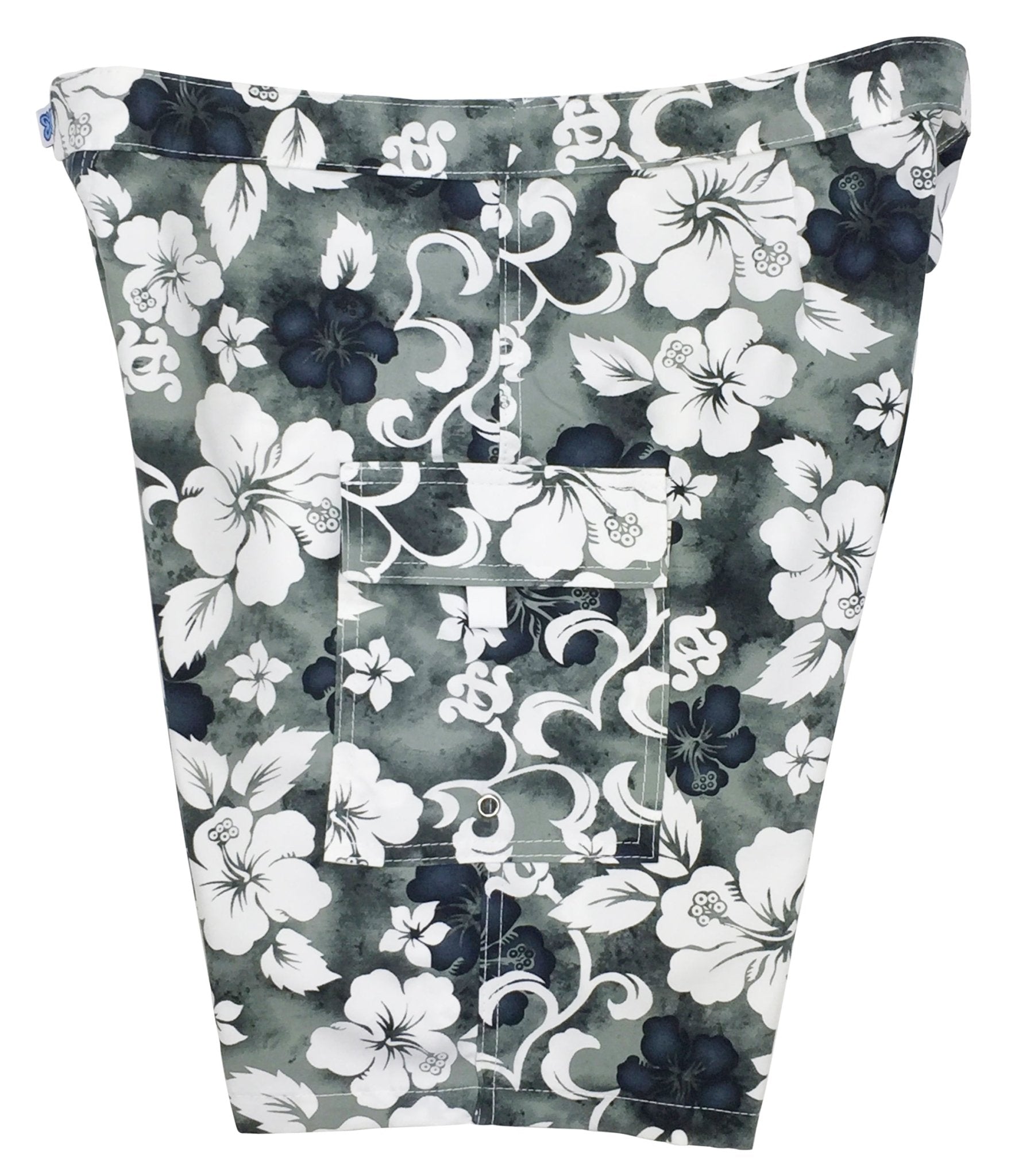 "Jungle Boogie" (Charcoal) Womens Board/Swim Shorts - 11" - Board Shorts World Outlet