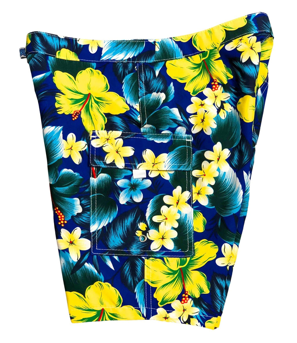 "Jungle Juice" (Royal) Womens Board/Swim Shorts - 11" - Board Shorts World Outlet