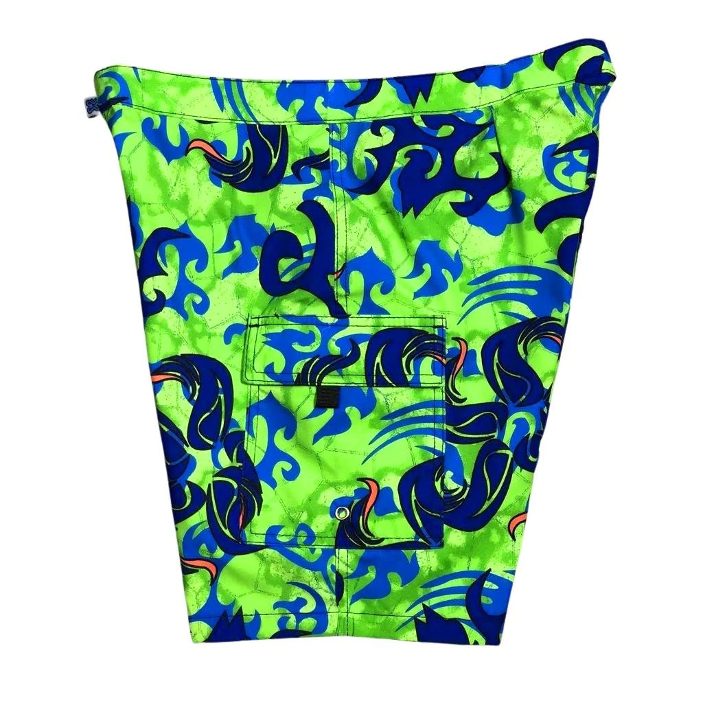"Limelight" (Green) Womens Board/Swim Shorts - 11" - Board Shorts World Outlet