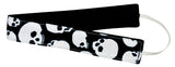 "Live to Ride" Skulls Print Head Band (White+Black) - Board Shorts World Outlet
