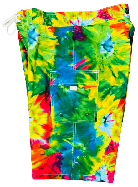 "Love n Haight" (Tie Dye) Womens Board/Swim Shorts - 10.5" - Board Shorts World Outlet