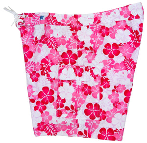 "Me Time" 7" Womens Cargo + Back Pocket Board Shorts (Pink) - Board Shorts World Outlet