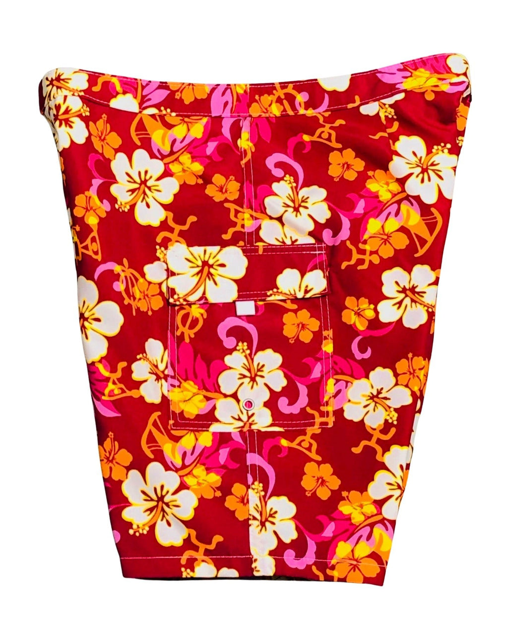 "Memory Lane" (Pink) Womens Board/Swim Shorts - 11" - Board Shorts World Outlet
